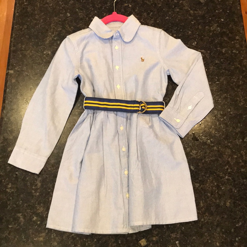 NWT Polo by Ralph Lauren Oxford blue dress